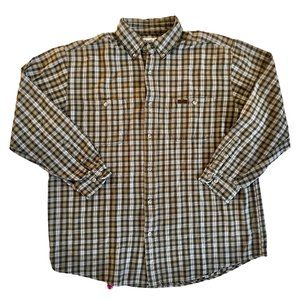 Vintage Carhartt Rugged Outdoor‎ Heavyweight Flannel Shirt Mens Plaid XL